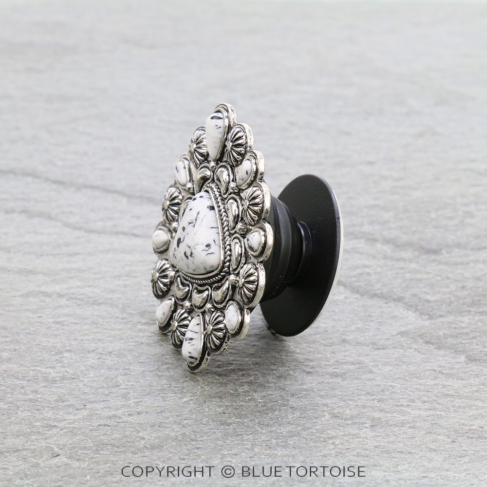 Western Handmade Stone Phone Grip & Stand - Image 2