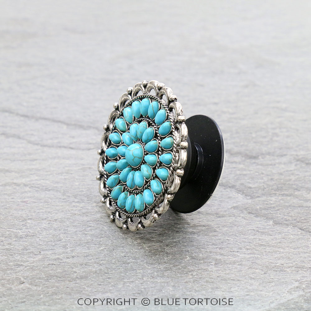 Western Concho Stone Phone Grip & Stand - Image 2