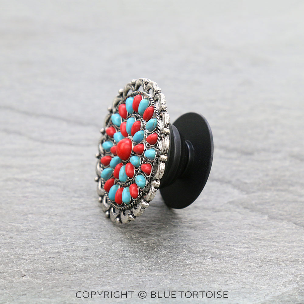 Western Concho Stone Phone Grip & Stand - Image 2