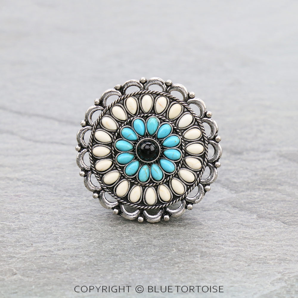 Western Concho Stone Phone Grip & Stand