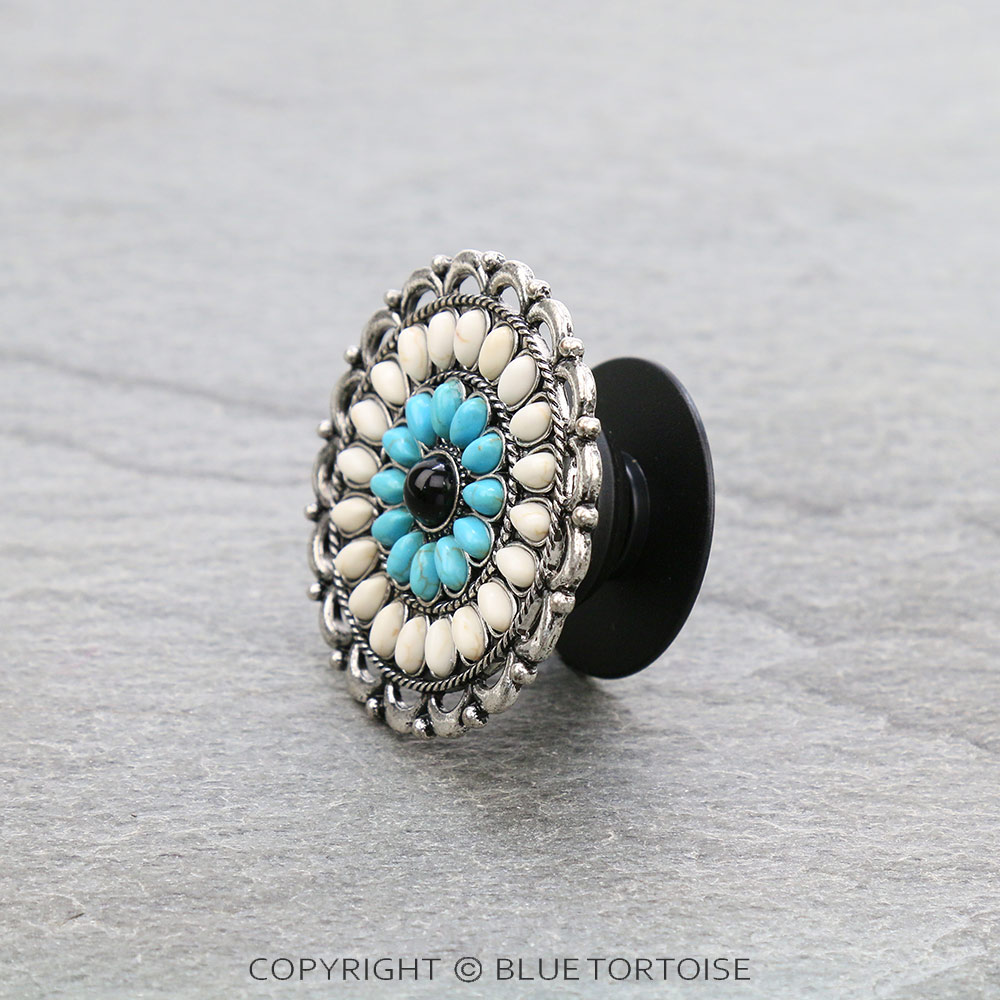 Western Concho Stone Phone Grip & Stand - Image 2