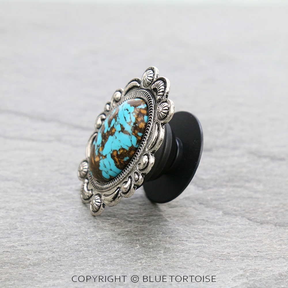 Western Handmade Stone Phone Grip & Stand - Image 2