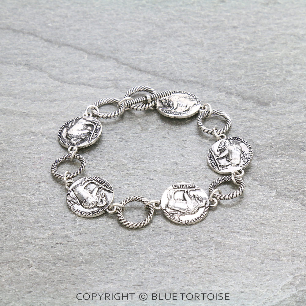 Western Buffalo Toggle Bracelet