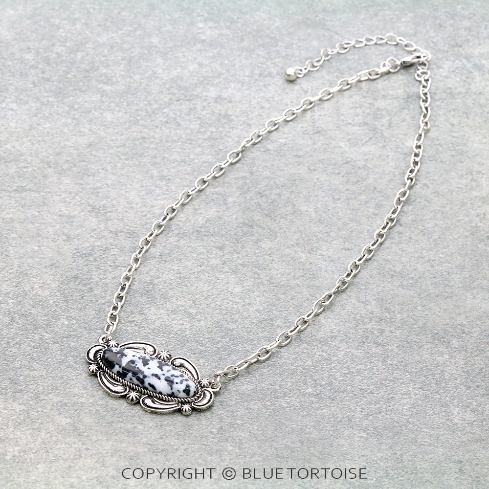 Western Handmade Stone Pendant Necklace