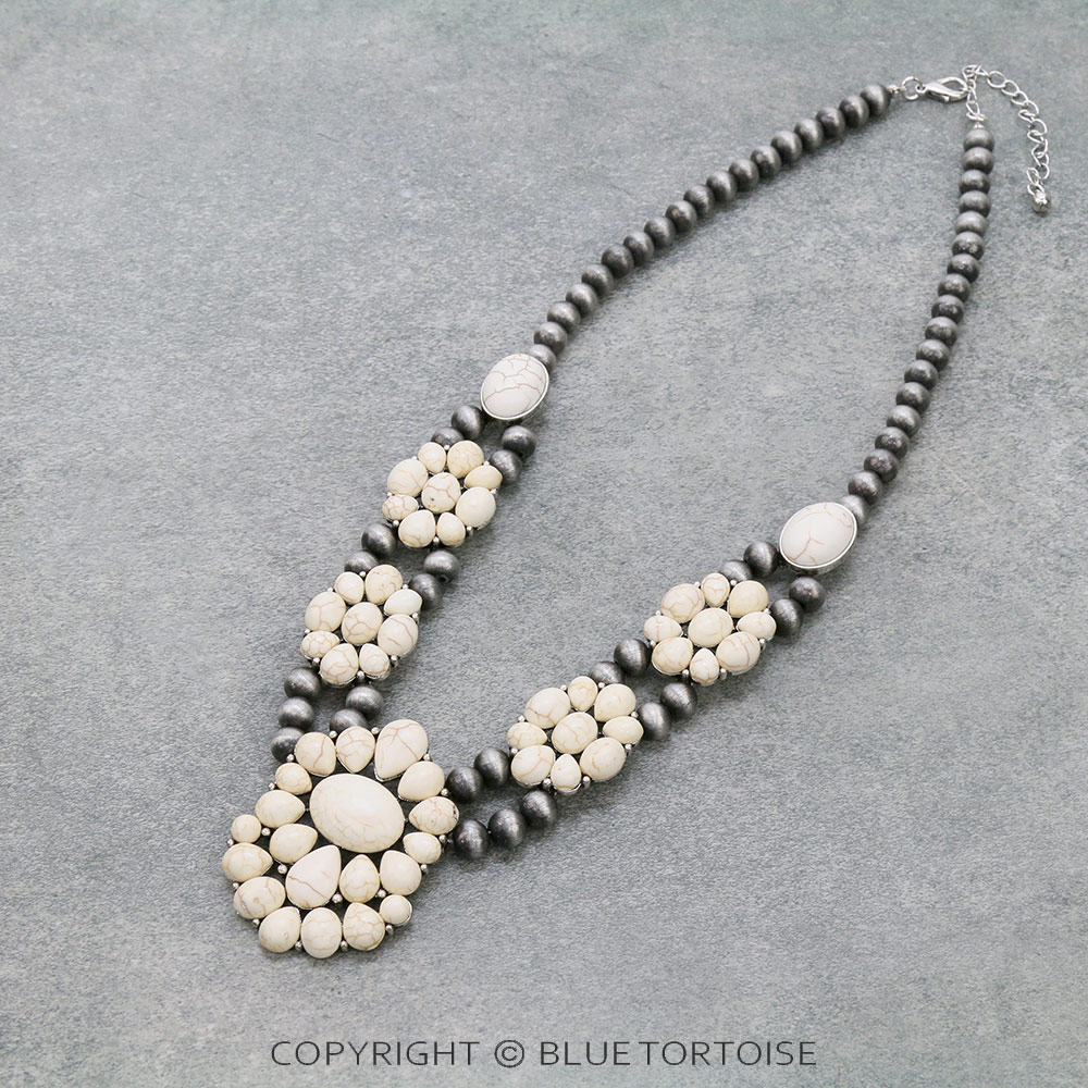 Western Design Stone Statement Necklace