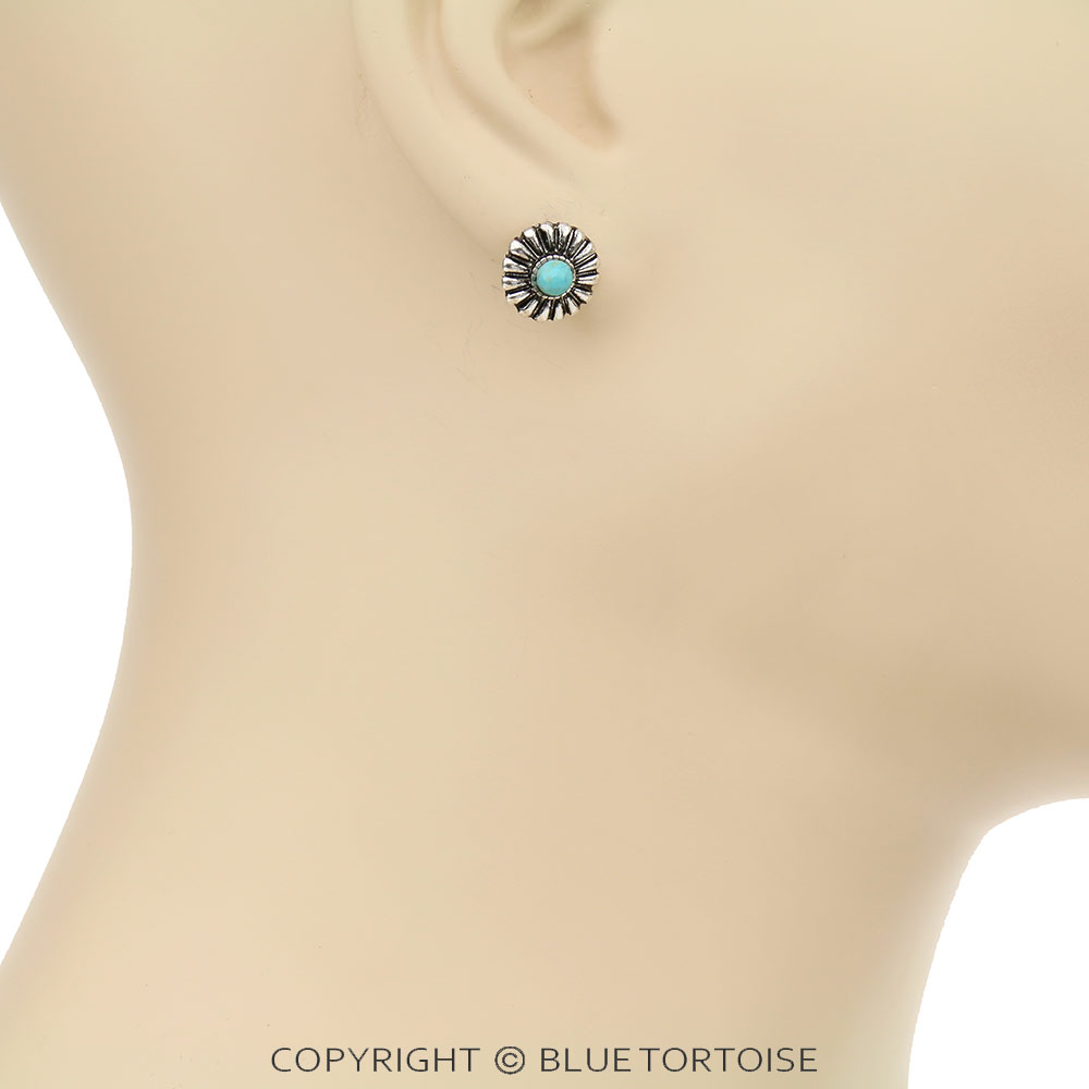 6 Pair Western Design Stud Earring Set - Image 7