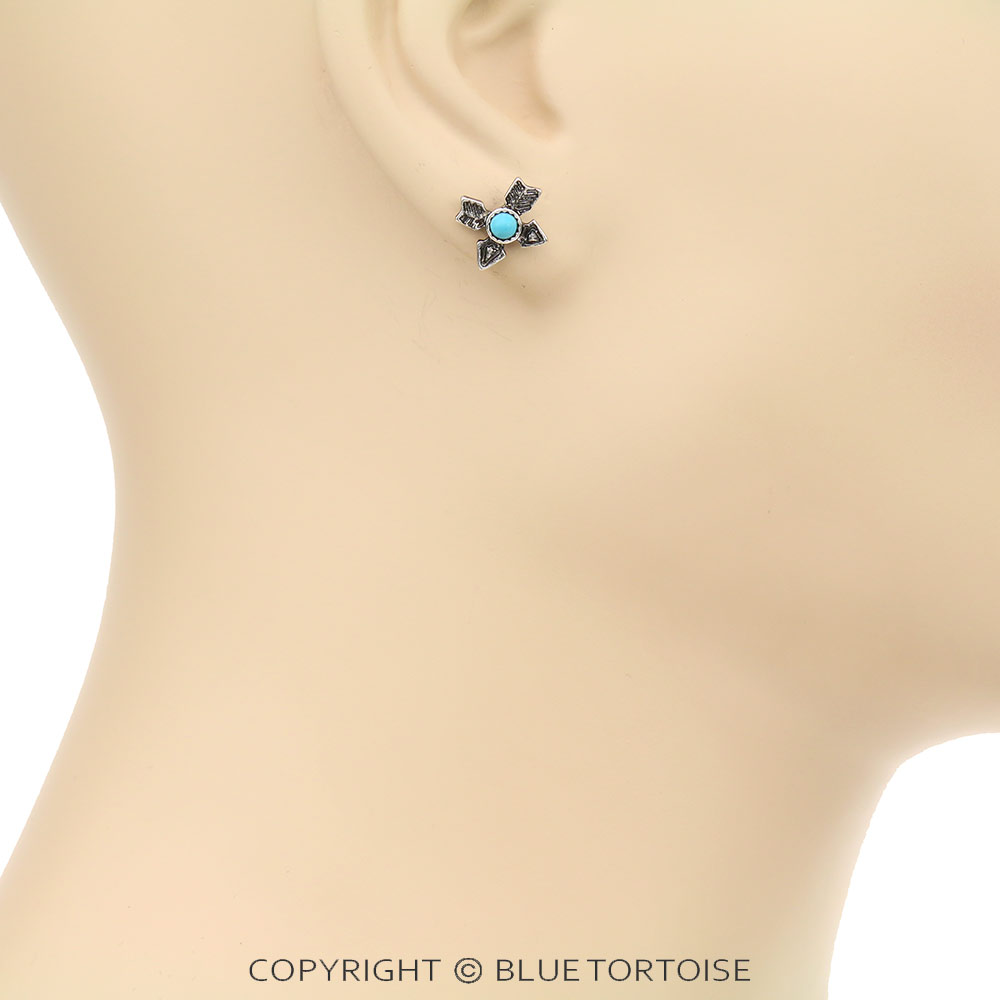 6 Pair Western Design Stud Earring Set - Image 4
