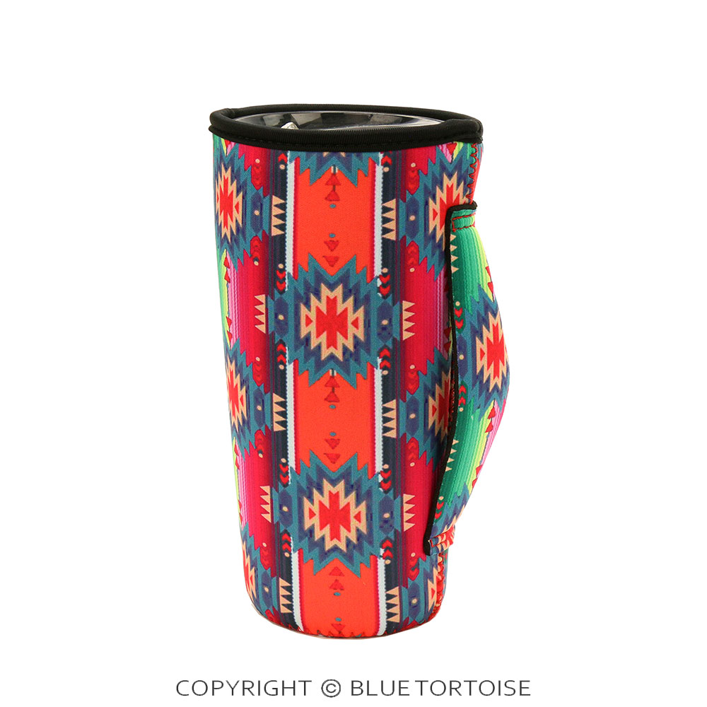Navajo Style Serape Tumbler Drink Sleeve/Cooler - Image 2
