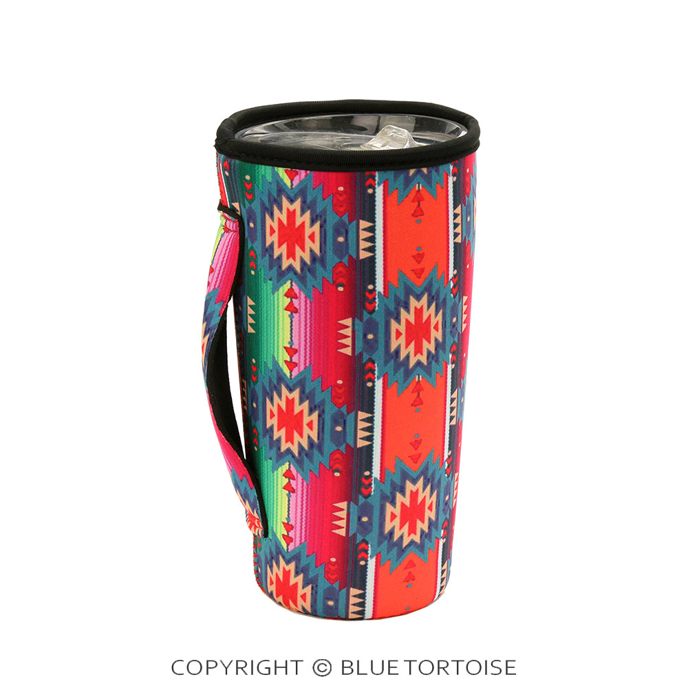 Navajo Style Serape Tumbler Drink Sleeve/Cooler