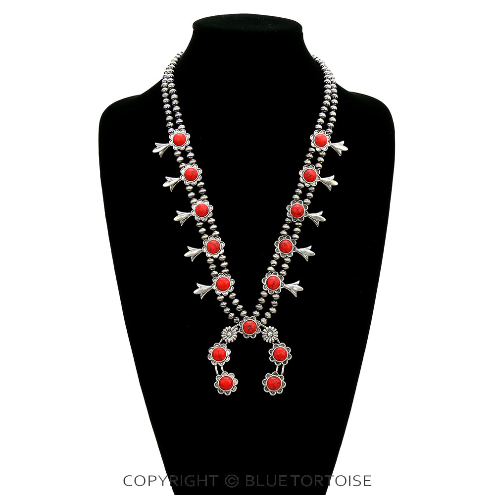 Western Squash Blossom Necklace - Image 2
