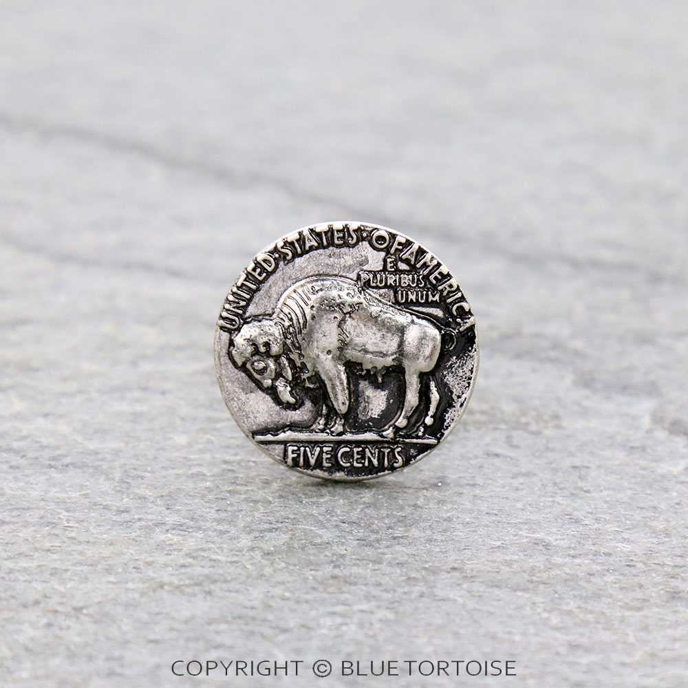 Western Buffalo Coin Cuff Ring