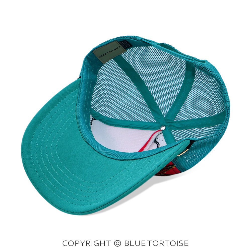 Dramatic Patch Meshback Ball Cap with Hat Chain - Image 4