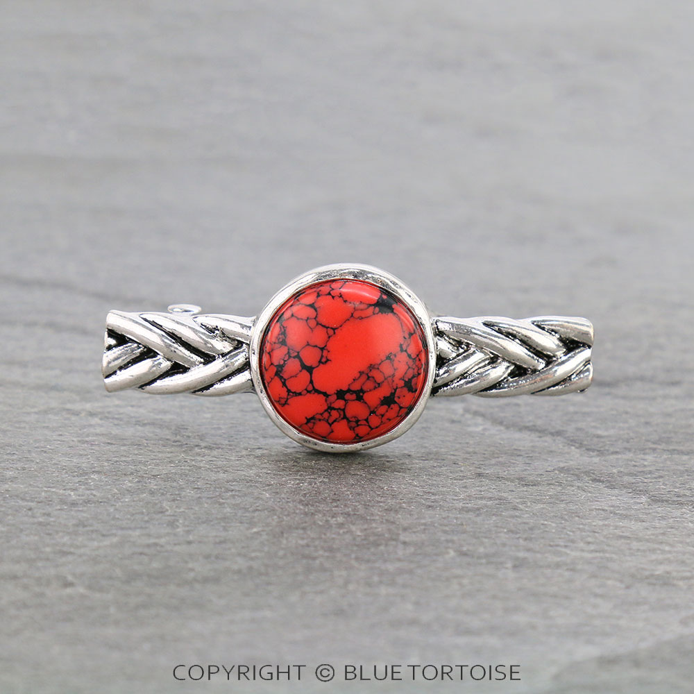 Western Stone Hair Clip Barrette