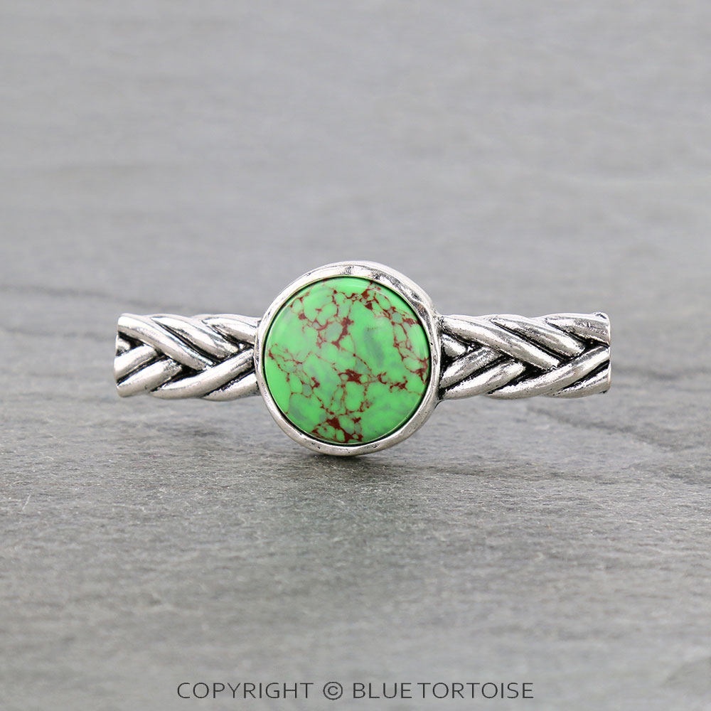 Western Stone Hair Clip Barrette