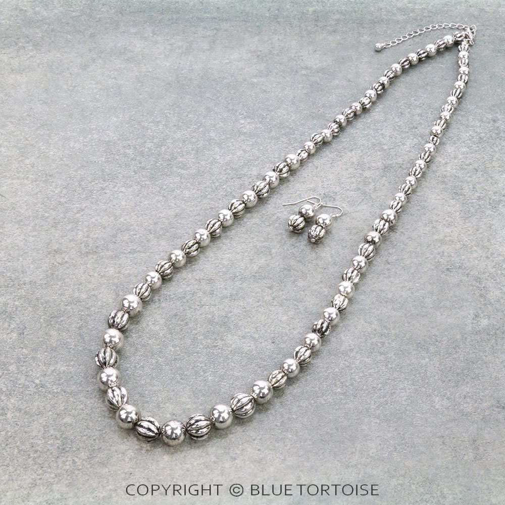 30" Western CCB Bead Necklace Set