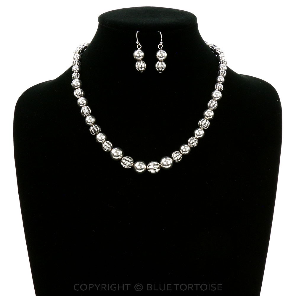 18" Western CCB Bead Necklace Set - Image 2