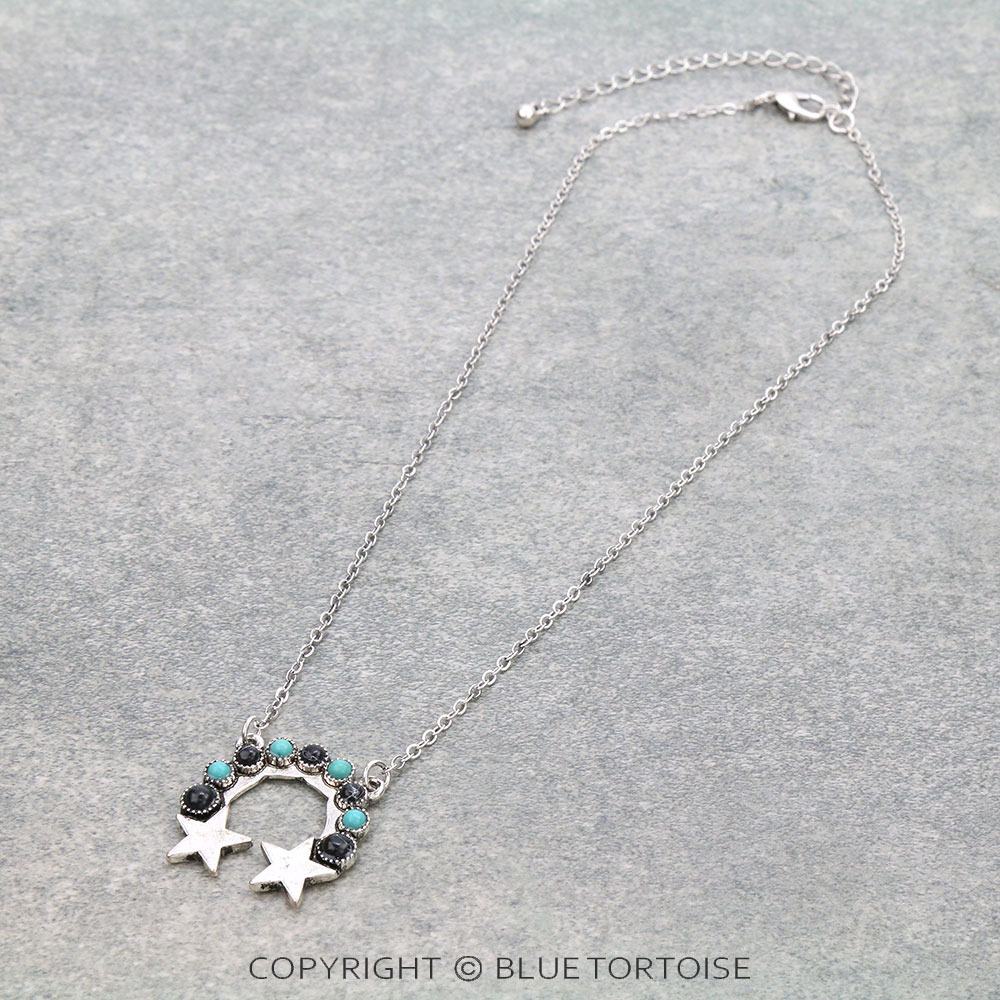 Western Star Squash Blossom Necklace