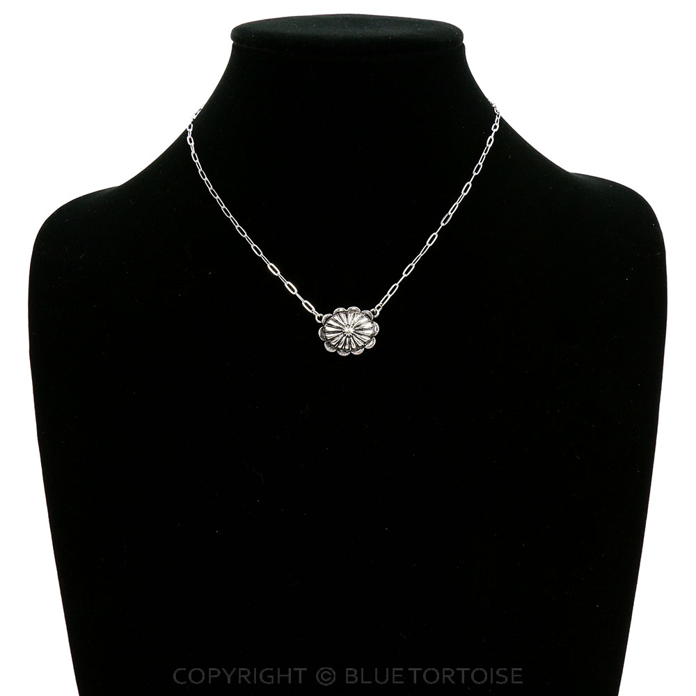Western Concho Chain Necklace - Image 2