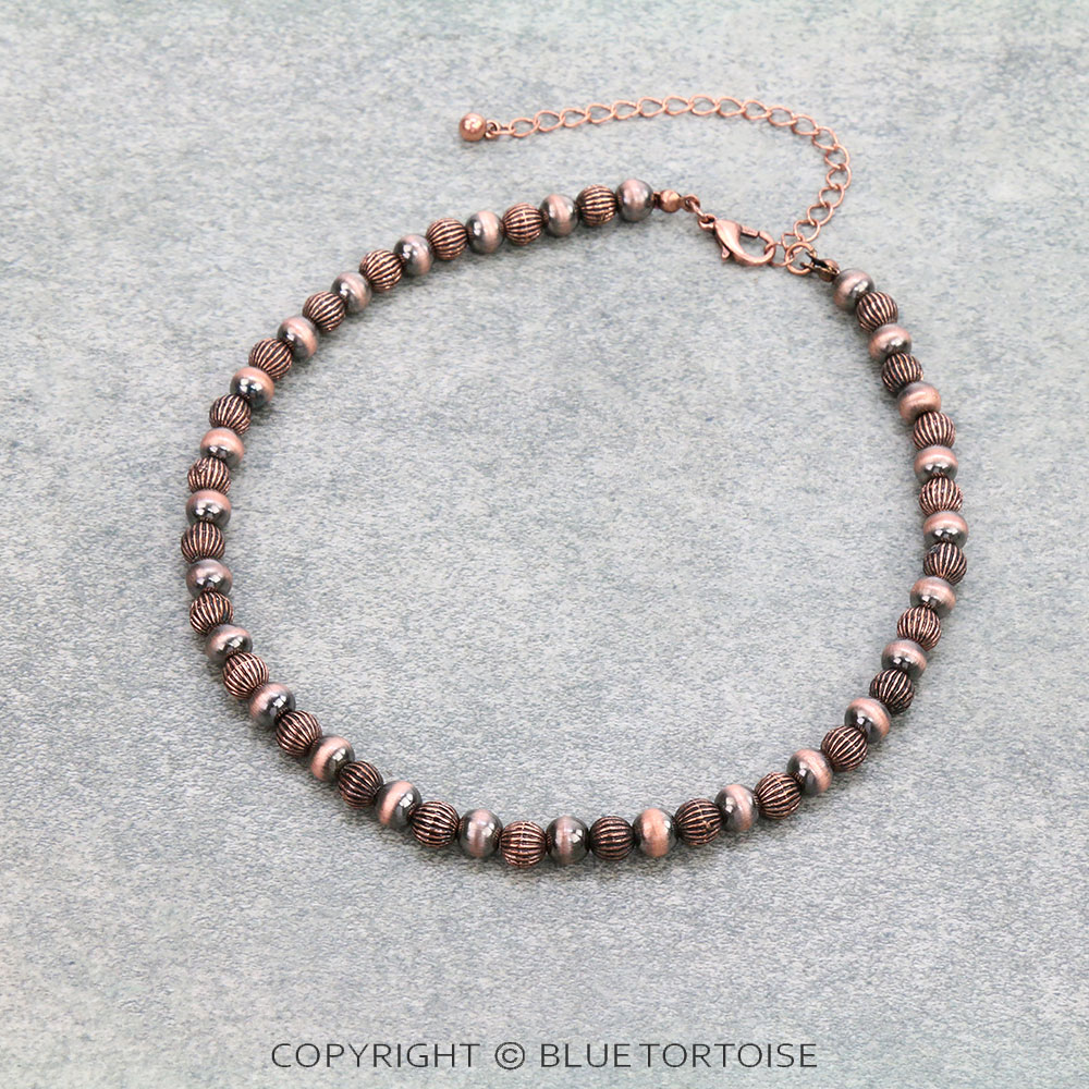 Squash Navajo Style Pearl Choker Necklace