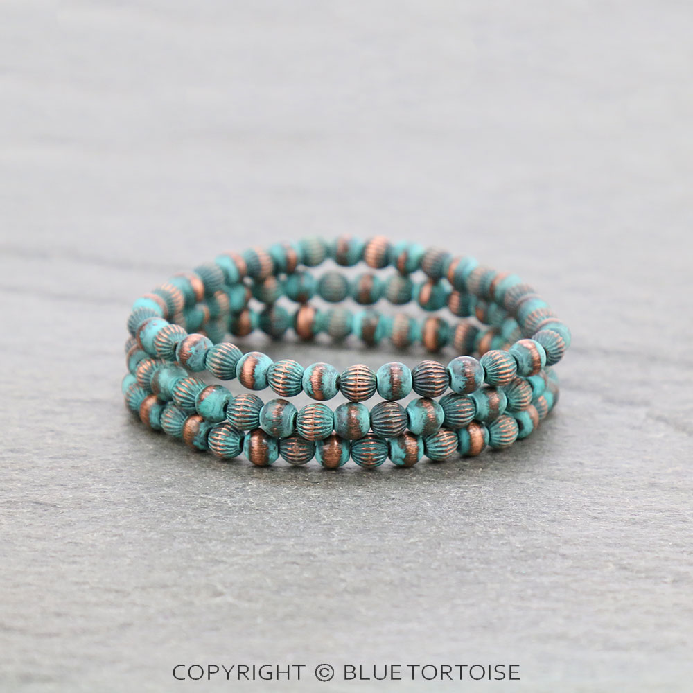 Navajo Style Pearl Stackable Bracelet