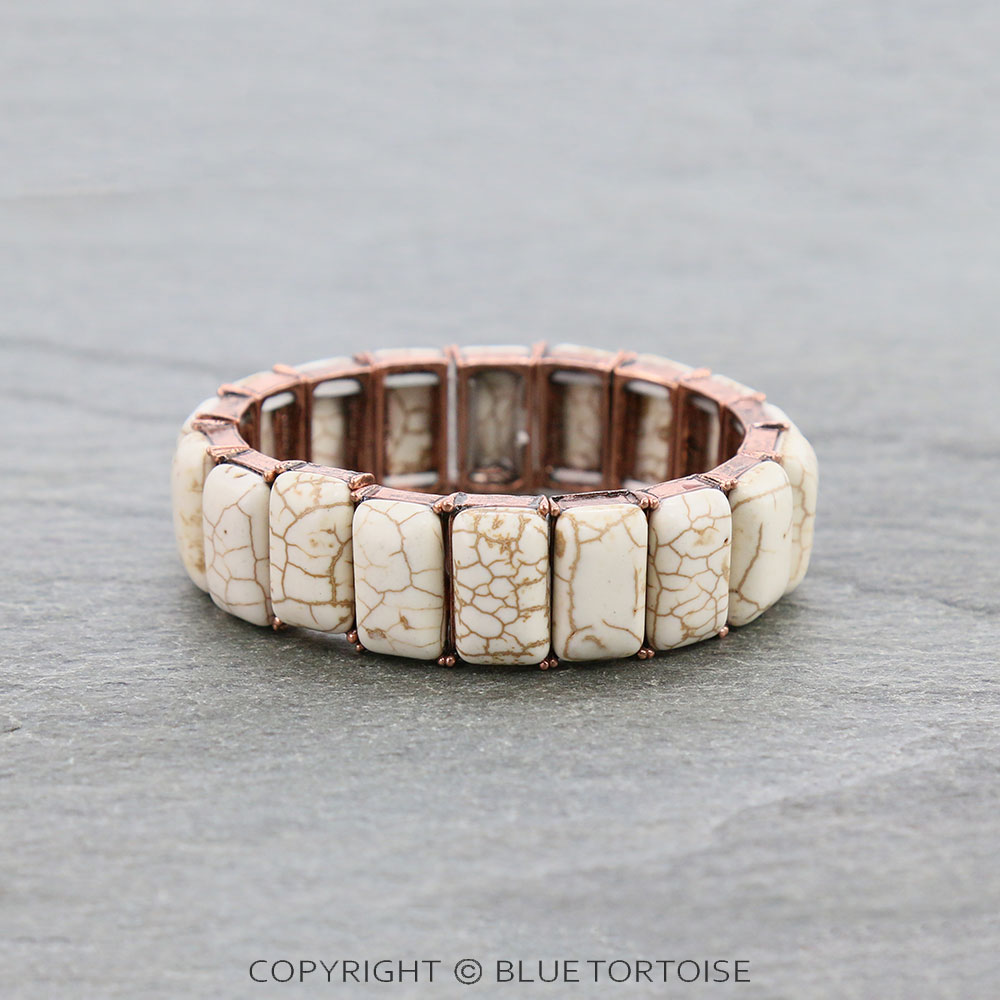 Western Style Stone Stretch Bracelet