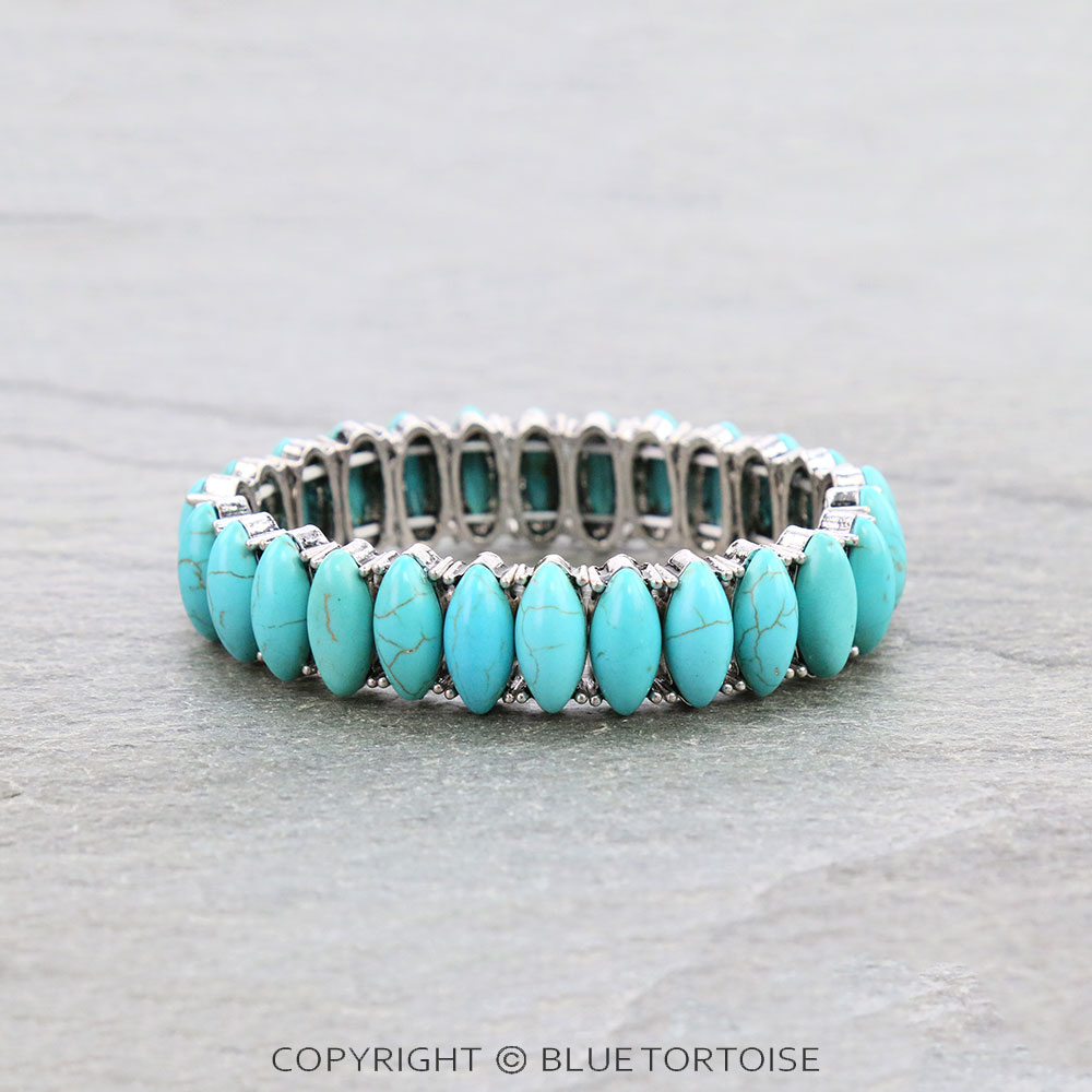 Western Style Stone Stretch Bracelet