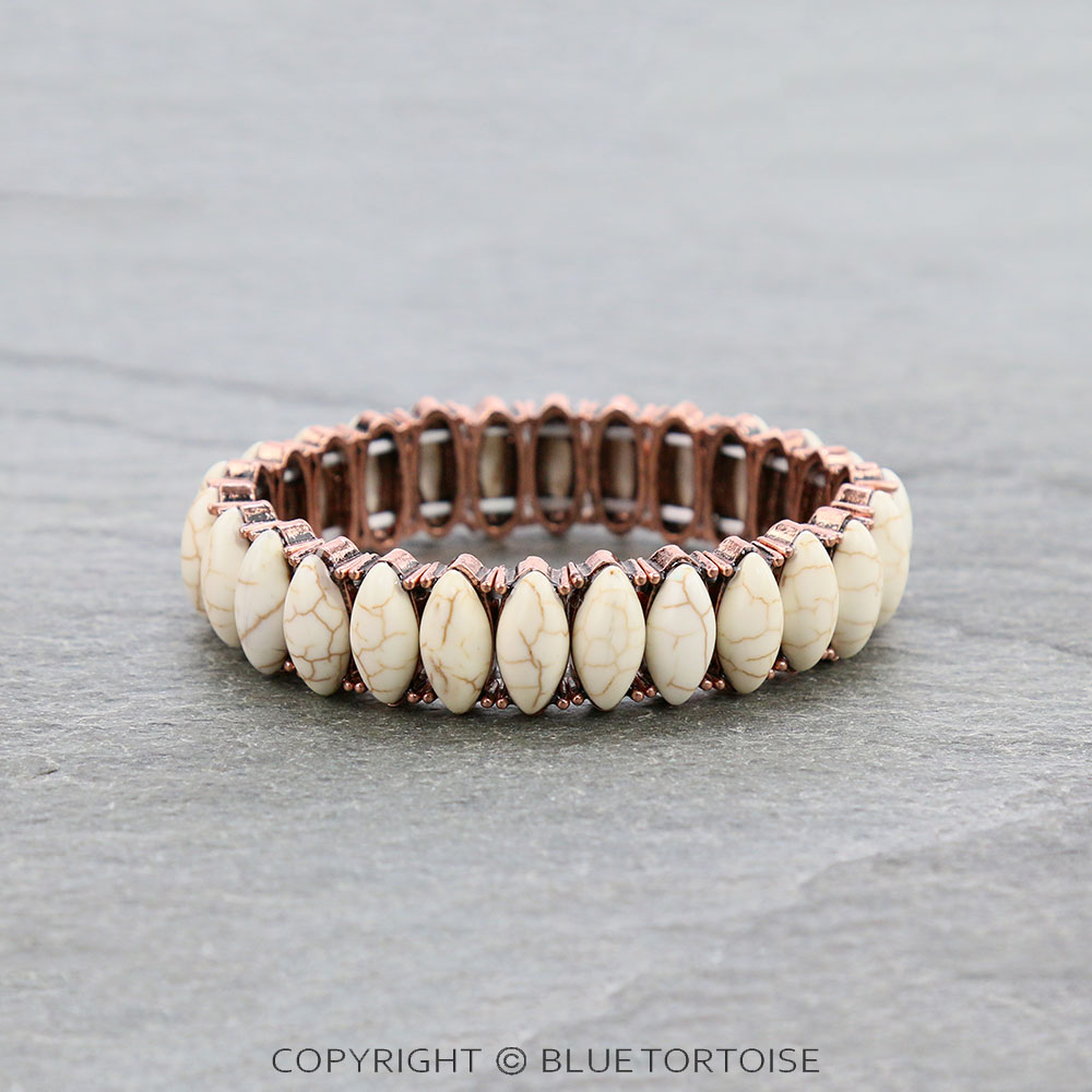 Western Style Stone Stretch Bracelet