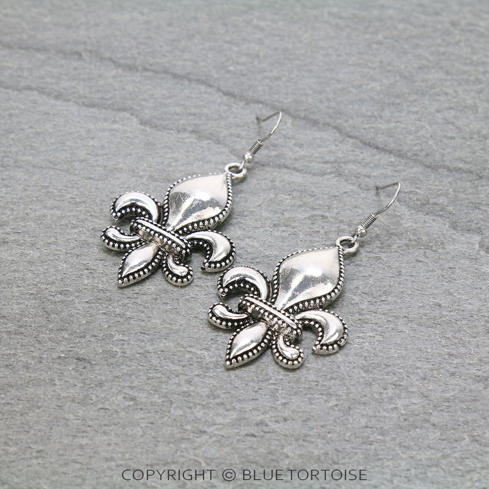 Western Fleur De Lis Dangle Earrings