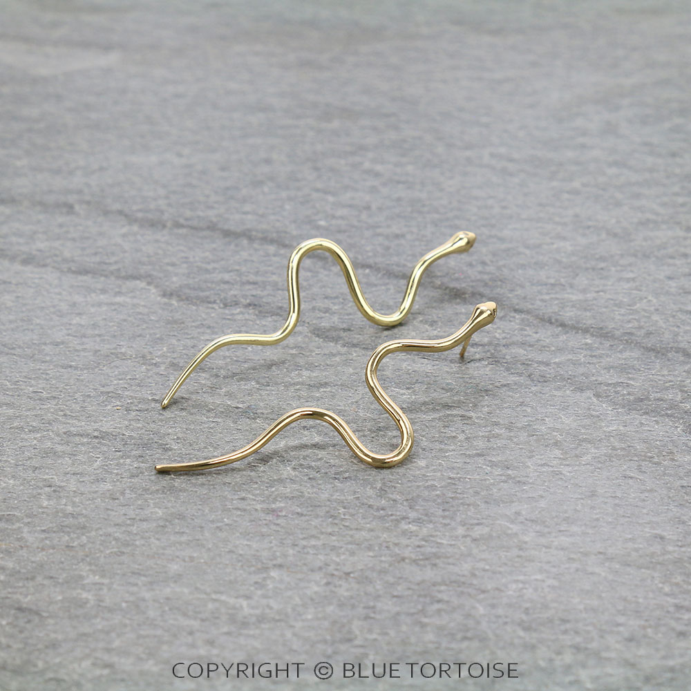 CZ Snake Stud Earrings