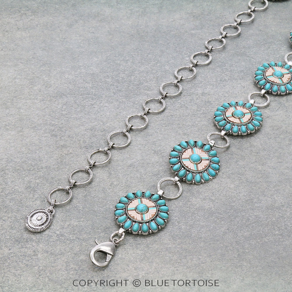 Western Concho with Stone Belt - Image 2