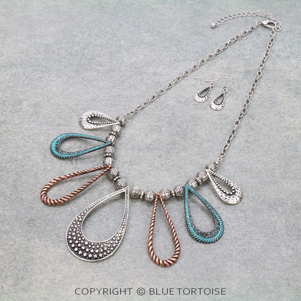 Fashion Teardrop Necklace Set