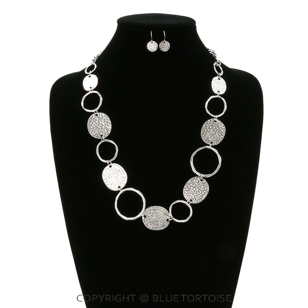 Fashion Round Link Necklace Set - Image 2