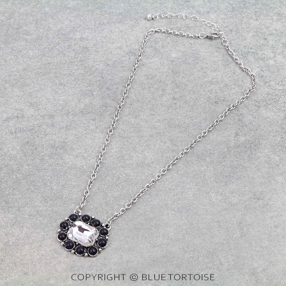 Western Concho Stone Necklace