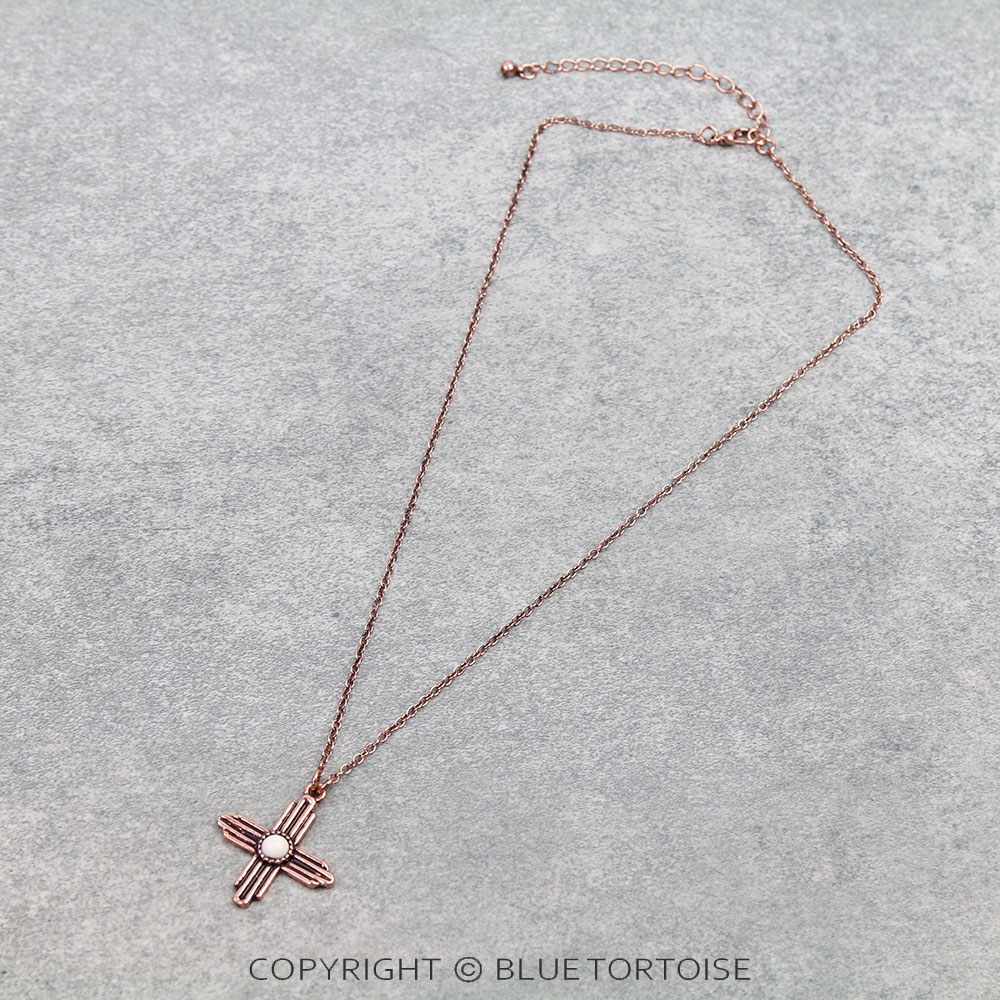 Western Zia Sun Symbol Necklace