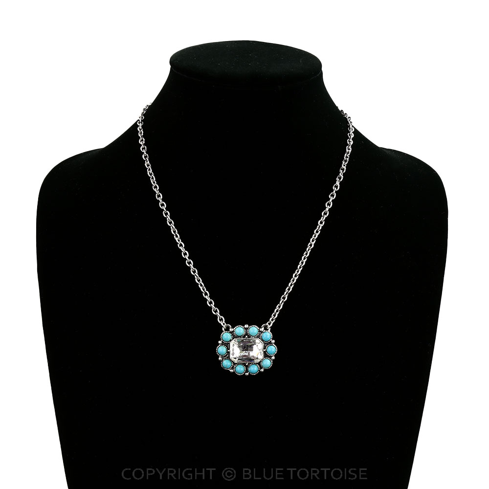 Western Concho Stone Necklace - Image 2