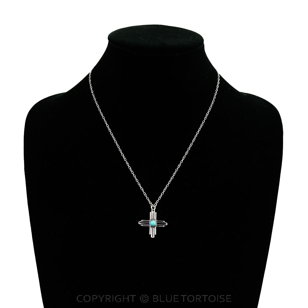 Western Zia Sun Symbol Necklace - Image 2