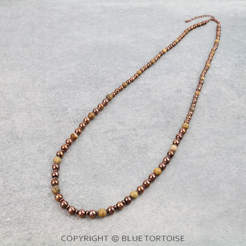 Navajo Style Pearl & Bead Necklace