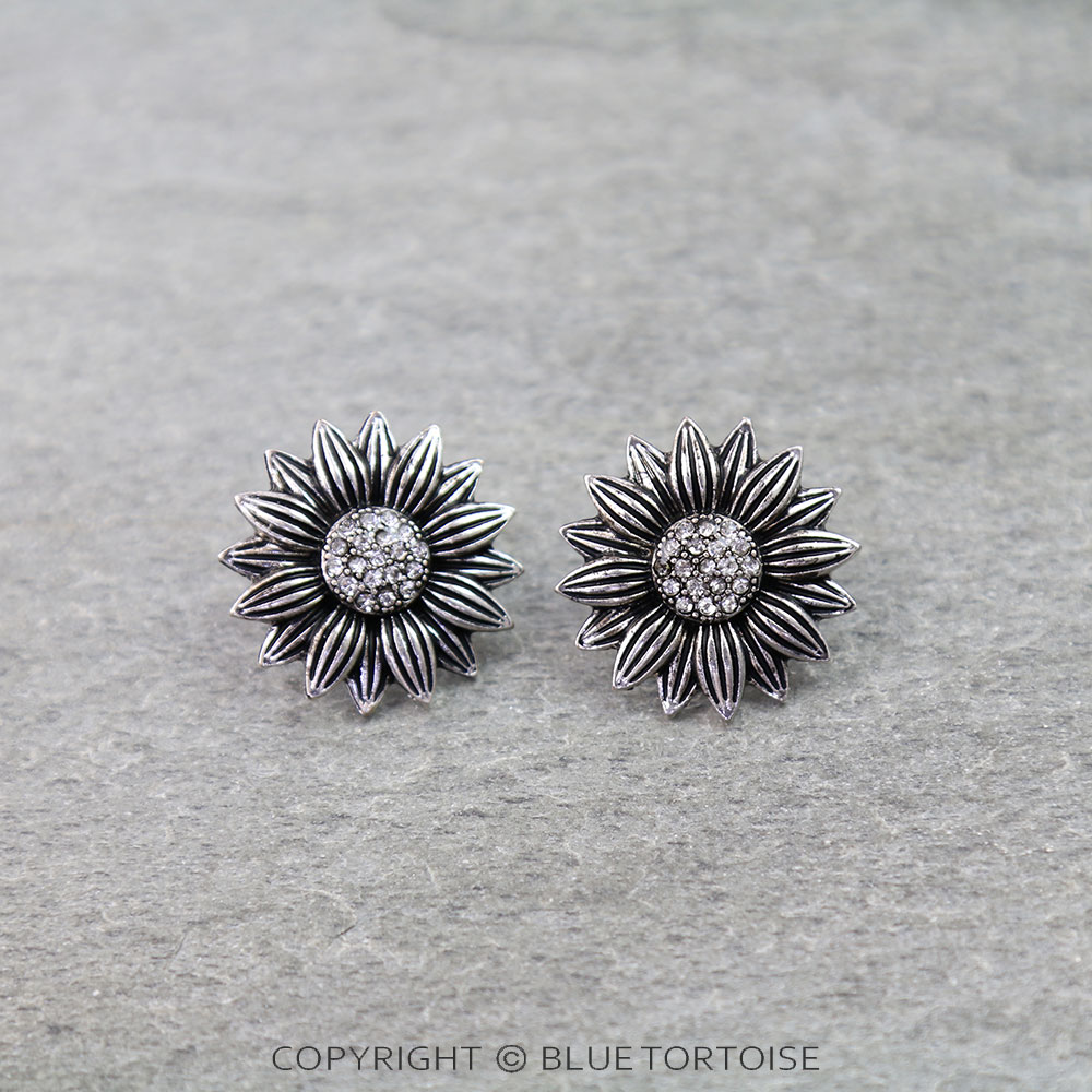 Western Sunflower Stud Earrings