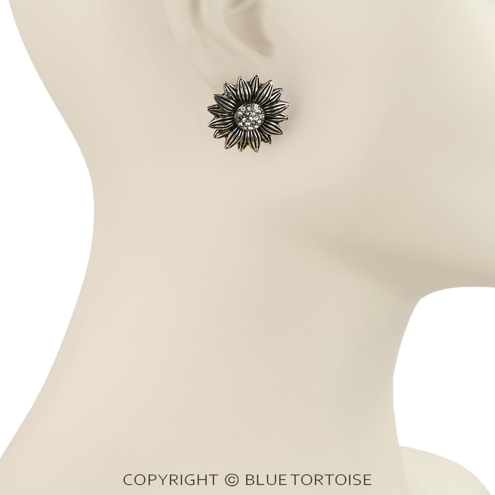 Western Sunflower Stud Earrings - Image 2