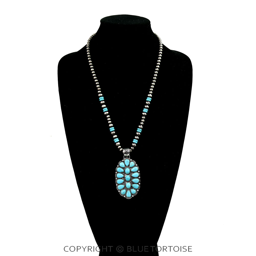 Western Concho Pendant Necklace - Image 2