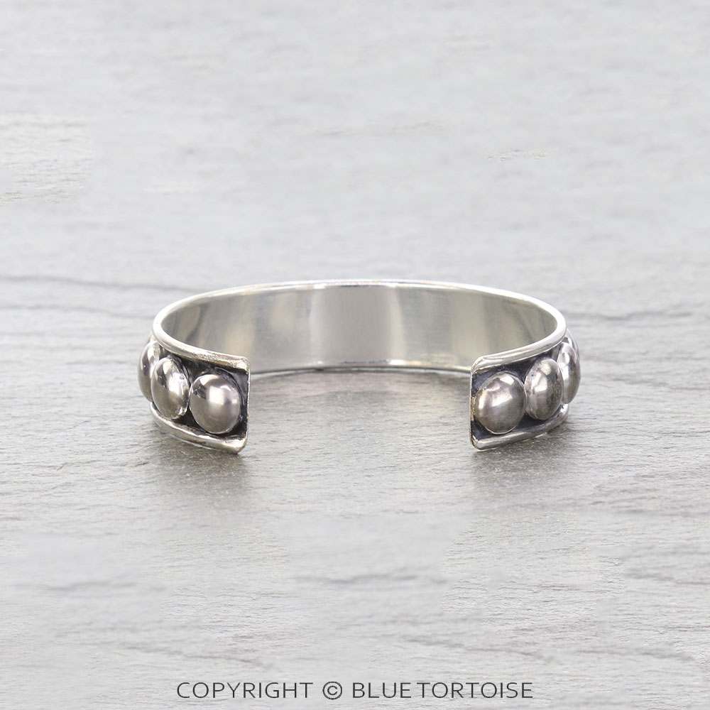 Western Metal Bubble Cuff Bracelet - Image 2