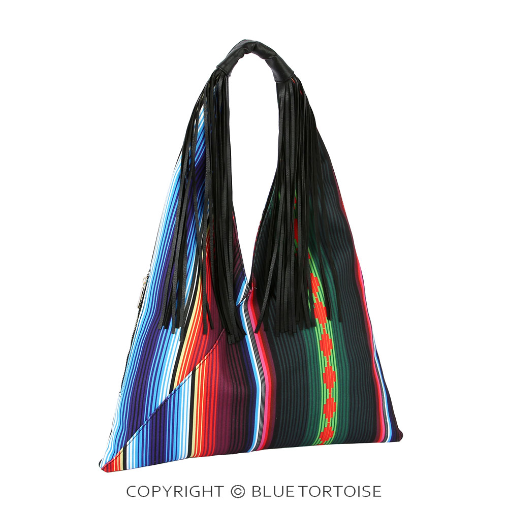 Serape Aztec Printed Hobo Bag