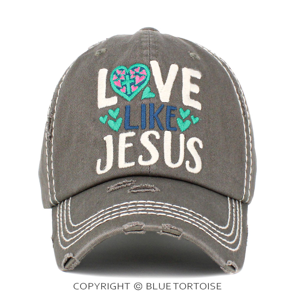 "Love Like Jesus" Washed Vintage Ballcap