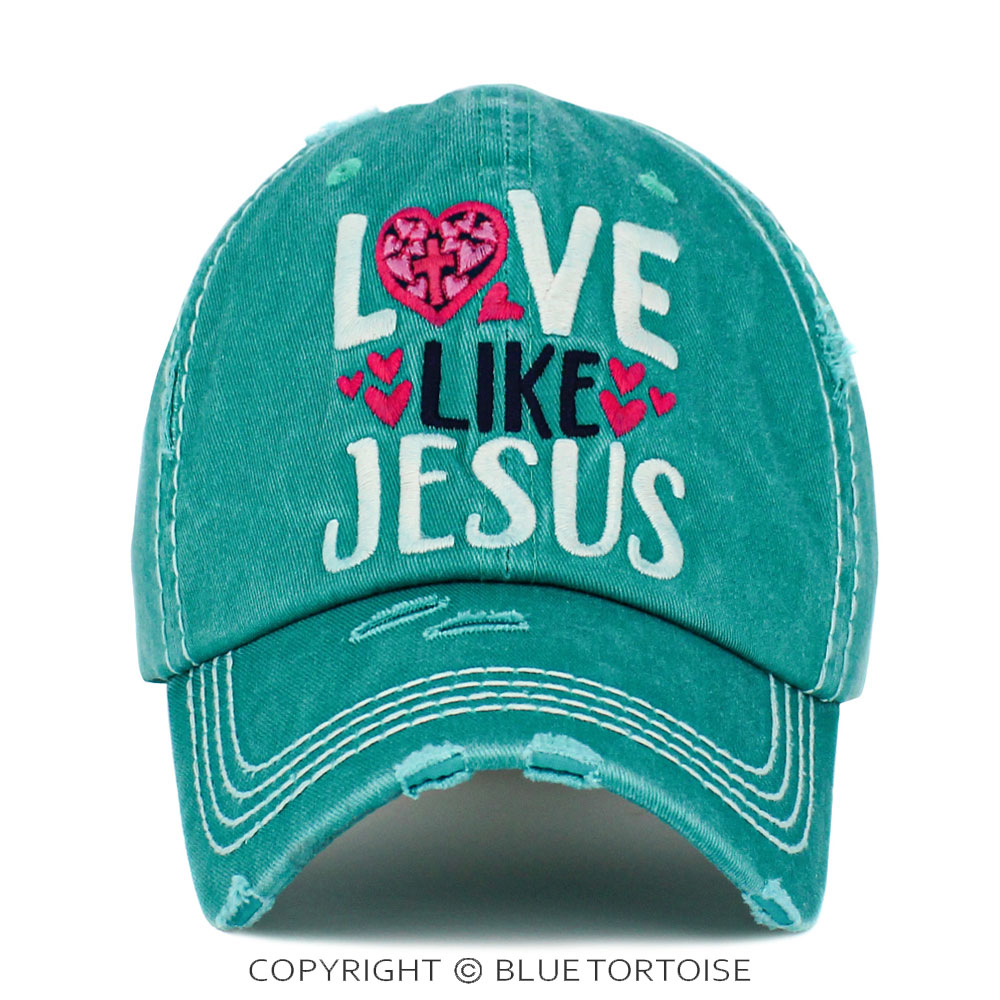 "Love Like Jesus" Washed Vintage Ballcap