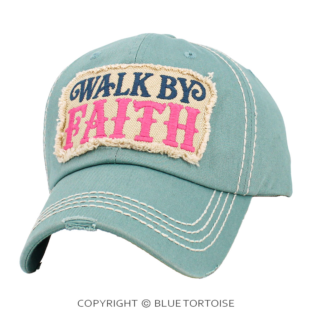 Walk By Faith Vintage Ball Cap - Image 2
