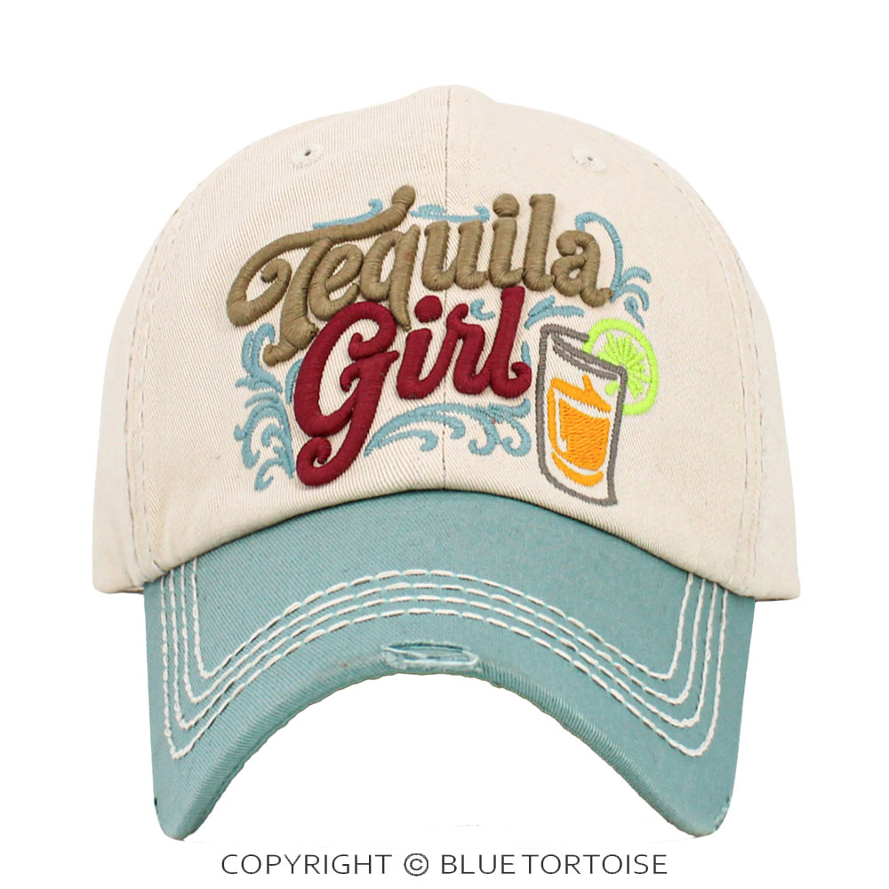 Tequila Girl Vintage Ball Cap