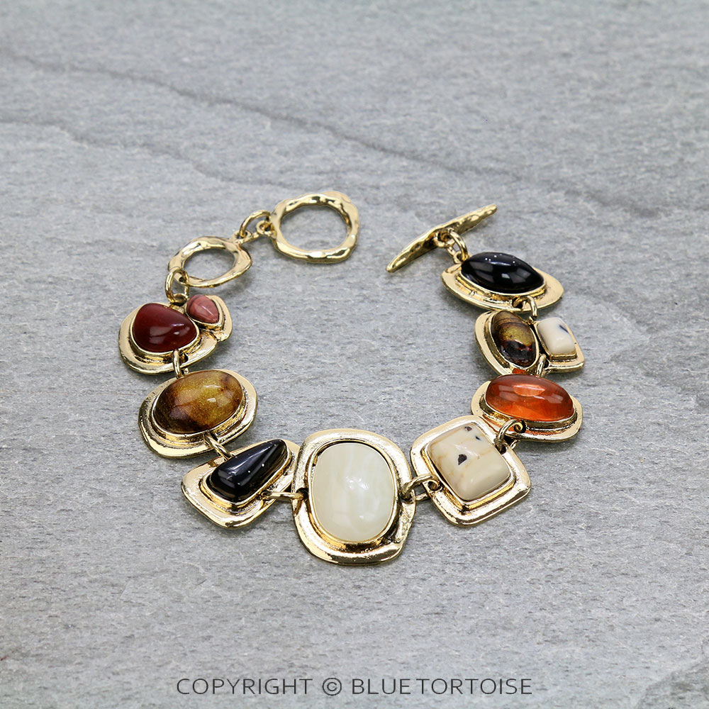 Fashion Stone Toggle Bracelet