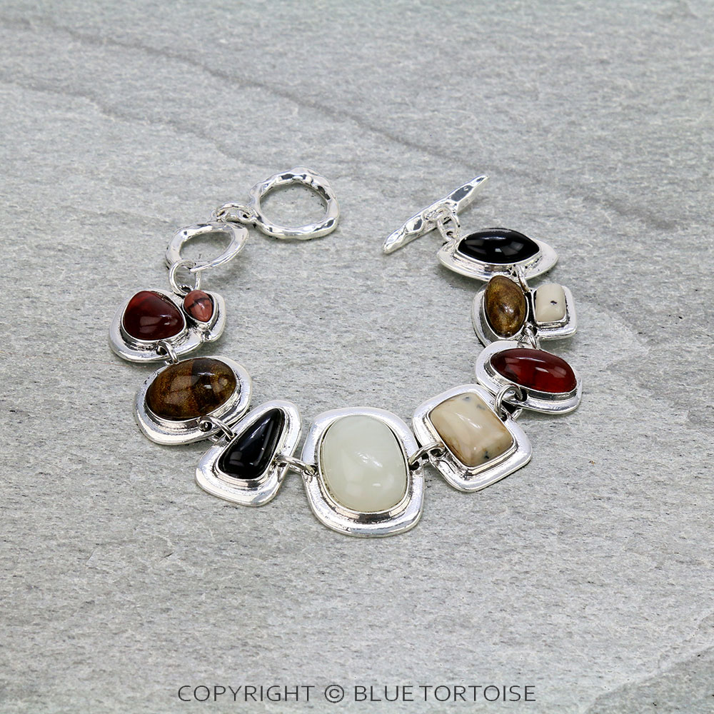 Fashion Stone Toggle Bracelet