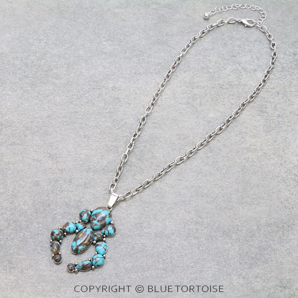 Western Squash Stone Pendant Necklace