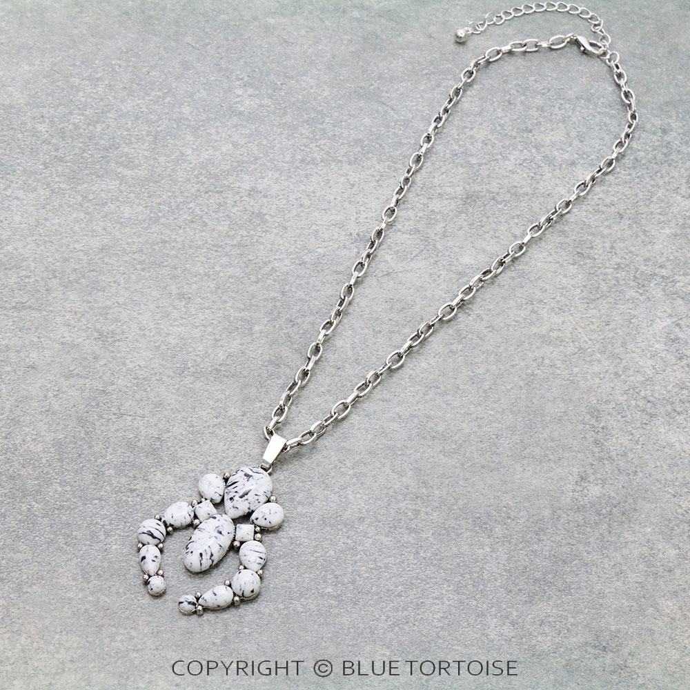 Western Squash Stone Pendant Necklace